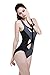 Super Modern Women's Plus-size Cover Belly Swimwear Sexy Swimsuit Sexy One piece Swimsuit Cross Hollow Out Splicing Design Swimsuit