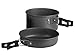 Camping Cookware Pot & Pan Set Mess Kit Backpacking Outdoor Cooking Bowl Made Of Lightweight Aluminum Material Small & Compact Foldable Handlesthumb 3