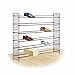 Lynk Expandable 2 Tier Stackable Shoe Rack - Steel Mesh Shoe Shelf - Bronze