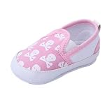 Bigood Baby Toddler Crib Skull Anti-Slip Shoes First Walking Sneakers