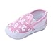 Bigood Baby Toddler Crib Skull Anti-Slip Shoes First Walking Sneakers 11cm Pink