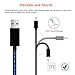 BAVNCO 4ft Visible LED Light Up Flowing Phone Charger Cable USB Data Syncing Fast Charging Cord Compatible with Phone Xs Max/X/ 8/8 Plus/ 7/7 Plus/ 6s/ 6s Plus/ 6/6 Plus/ 5/5S/ 5C/ SE and More (Blue)