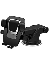 Cyber Cart Adjustable Car Phone Holder Windowscreen Car Mount Cradle For Mobile Phone,iPhone, Tablet (black)