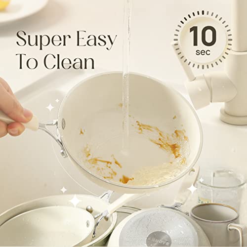 CAROTE Nonstick Small Frying Pan Skillet, 6" Egg Pan Omelet Pan, Non