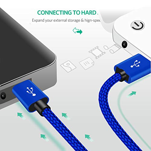 image for SCOVEE PS3 Controller Charging Cable 6ft,Mini USB Charger Cord for Son