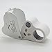Quality 30X 60X Magnifier Jeweler's Eye Loupe with LED Lighting 2 Lens