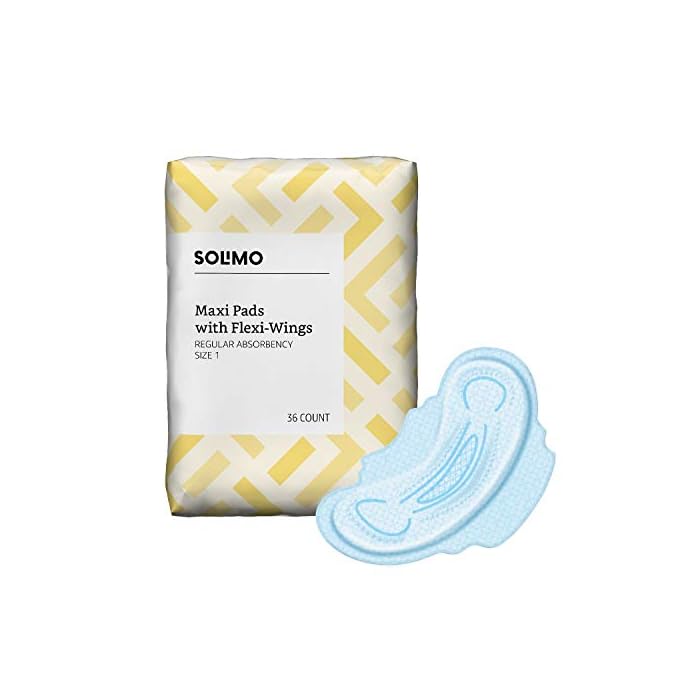 Amazon Brand - Solimo Maxi Pads with Flexi-Wings for Periods