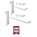 Only Garment Racks Commercial Grade Grid Panel Hooks – Heavy Duty Gridwall Hooks for Any Retail Display, Assortment Pack of 25 - 4
