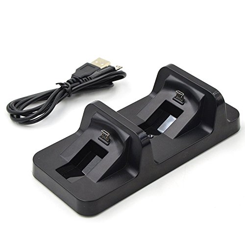 Aoile Game Disk Tower Vertical Stand for PS4 Dual Controller Charging Dock Station for Playstation 4 PRO Slim