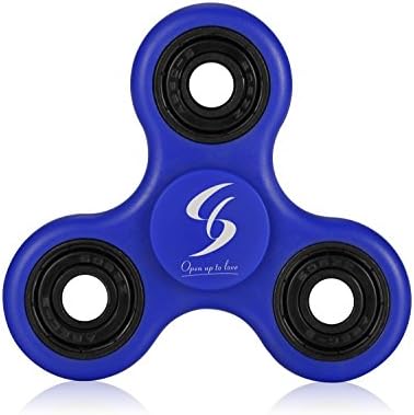 Fidget Spinner, Open Up To Love Spinner Fidget Toys for ADD, ADHD, Anxiety, and Autism Adult Children (Blue)