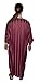 Moroccan Men Dress Caftan Handmade with Embroidery Tread Long Sleeve Burgundy