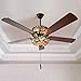 River of Goods 16159S Tiffany Style Stained Glass Halston Ceiling Fan, Spice