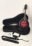 Left Handed A-Style Mandolin Oval Soundhole Wineburst Finish Set-Up & Adjusted In My Shop For Easy Play Includes Strap And Hard Featherlite Case