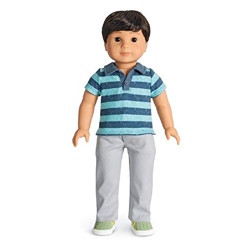 American Girl 2018 Truly Me Boy Doll: Brown Eyes, Dark Brown