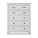 Evolur Madison Tall Chest, Antique Grey Mist