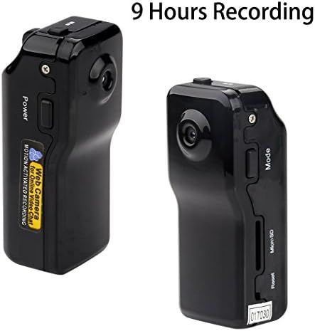 Mini Hidden Spy Camera, 9 Hours Continuous Recording Motion Activated Nanny Camera Portable DV with Motion Detection [Latest Version]