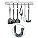 EigPluy Utensil Racks,Wall Mounted Kitchen Utensils Hanging Hooks with Knife/Towel Holder, 17inch Drilling Free Kitchen Tools/Pot/Towel/Knife/Mug/Cups Storage Holder Shelf,Black