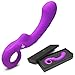 IMO Vibrating Power Wand Massager - Waterproof & Rechargeable G-Spot Vibrator - 3 Powerful Motors & 10 Stimulation Modes - Body Safe Silicone - Best for Women or Couples (Purple)