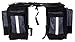 M-Wave Bicycle Cycling Triple Pannier Bag, Black