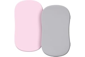 Microfiber Baby Bassinet Sheets Breathable & Soft Fabric Pram Sheets Set Elastic Baby Bed Sheet Portable Crib Bed Sheet Bassi