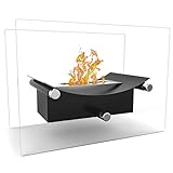 Elite Flame Arkon Ventless Tabletop Bio-Ethanol Fireplace Black