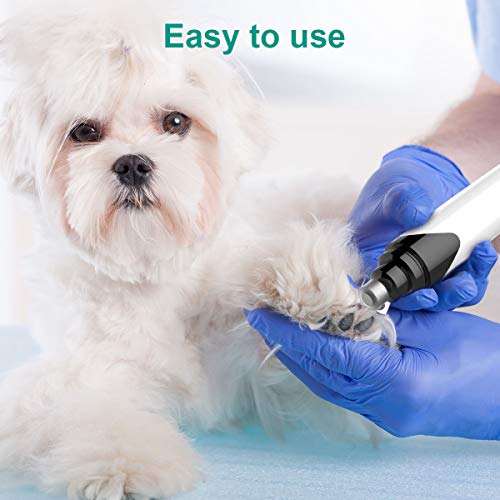 image for oneisall Dog Nail Grinder Quiet, Rechargeable Wireless Cat Nail Clippe