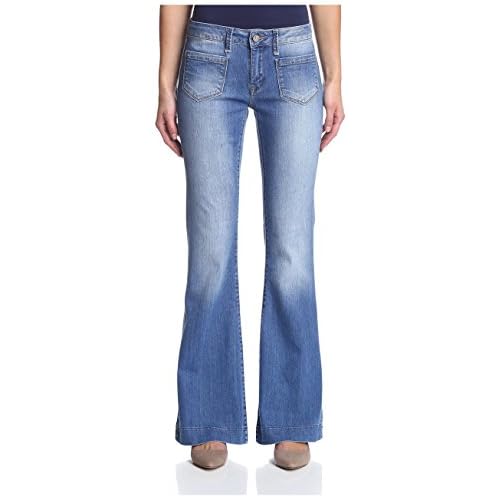 front pocket flare jeans