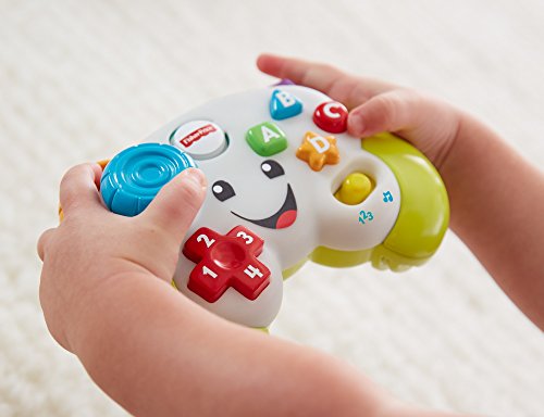 Fisher-Price Lernspaß-Spiel-Controller | Spielzeug mit Musik & Lichtern | Babyspielzeug ab 6 Monate | Spielsachen für Feinmotorik, Zahlen, Formen usw. | Spielzeug ab 6 Monate | Spricht Deutsch, FWG14 – Bild 5