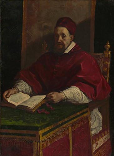 The High Quality Polyster Canvas Of Oil Painting 'Pope Gregory XV, About 1622 - 1623 By Guercino Giovanni Francesco Barbier' ,size: 10x14 Inch / 25x35 Cm ,this Reproductions Art Decorative Prints On Canvas Is Fit For Game Room Decoration And Home Artwork And Gifts