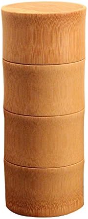 Biback Tea Canister Tea Canister Bamboo Japanese Tea Box Loose Leaf Tea box Organic Bamboo Container Canister Tea Storage Jar with Lid