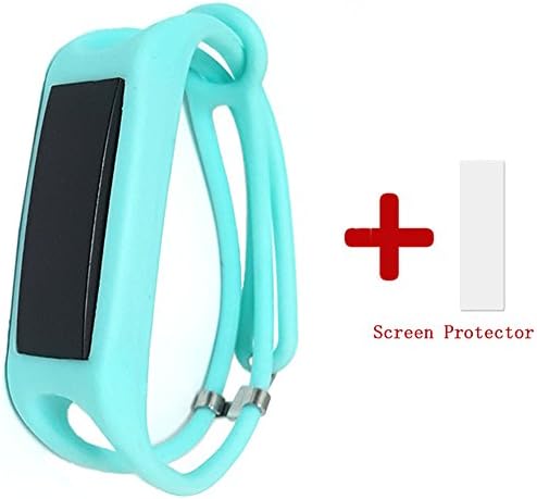 Fitbit Alta Bands with Screen Protector, Purest Free Size Replacement Bands Band Cover Case for Fitbit Alta/ Fitbit Alta Band (Teal)
