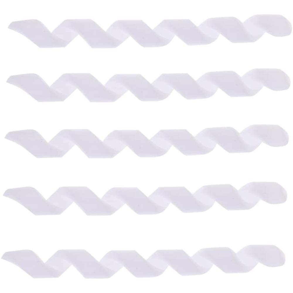 POFET 5pcs Bike Brake Shift Housing Covers Frame Protector Rubber Bicycle Cable Sleeve - White