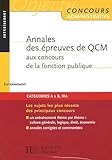 Annales des Ã©preuves de QCM aux concours de la fonction publique (French Edition) by 