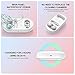 Ultrasonic Contact Lens Cleaner, iClear Contacts Cleaning Case, Rechargeable Auto Cleaning Contacts Lens Machine, 5 in 1 Design Fast Cleaning Device for Soft Contact Lens(White)