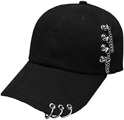 Unisex Baseball Hat Hoop Cap Adjustable Ring Hoop Hats With Crystal Iron Hoops Caps (3)