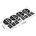 StyleZ 3PCS Replacement AC Dash Button Decal Stickers Fix Ruined Faded A/C Controls Repair Kit for Suburban, Chevy Tahoe, Silverado, Traverse, GMC Acadia, GMC
