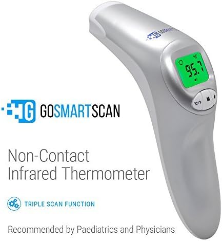 Digital thermometer, FDA approved, the GoSmartScan precision technology digital baby thermometer - Ergonomically designed, easy to use Non-Contact digital thermometer
