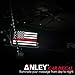 ANLEY 5 X 3 inch Thin Red Line US National Flag Decal - Black White and Red Reflective Stripe American Flag Car Stickers - Support Firefighters and EMTs (3 Pack)