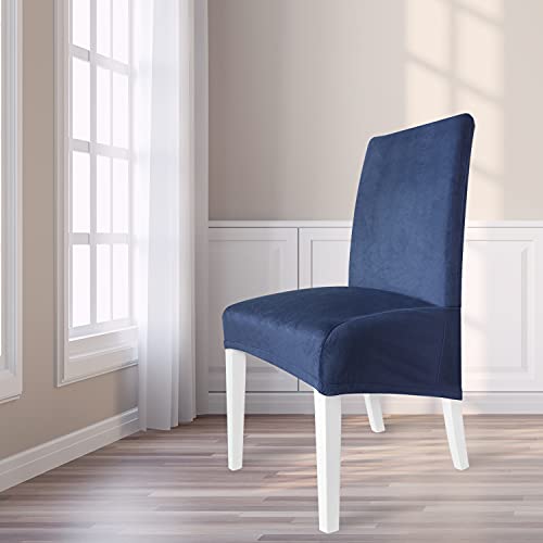 Dining Chair Covers Velvet Stretch, Velvet Large Dining Chair Covers