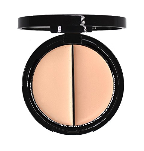 EVE PEARL Dual Salmon Concealer Full Coverage Under Eye Concealer Smooth Skin Treatment Brighten Makeup Hydrate Skincare (Fair)