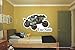 Your name MUDDY Grave digger jumping over name 3D Wall Decal Sticker 18