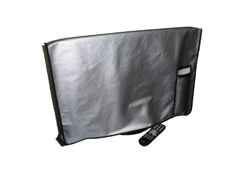 47" Flat Panel TV Cover with pocket for Remote Vinyl Padded Dust Covers. Ideal for Outdoor Locations. (Certified Refurbished) - Thumbnail 6