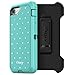 OTTERBOX Defender Series Case for iPhone SE (2nd Gen - 2020) & iPhone 8/7 (NOT Plus) - Frustration FRĒe Packaging - Mint DOT (Tempest Blue/Aqua Mint/Mint DOT Graphic)