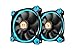 Thermaltake RIING 140mm Blue LED Ultra Quiet High Airflow Computer Case Fan, Twin Pack CL-F048-PL14BU-A