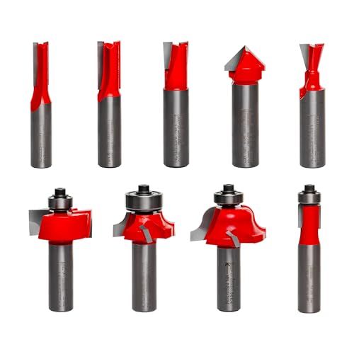 Freud 91-108: 9 Piece Basic Bit Set (1/2 Shank)