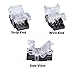 QIJIE LED Strip Connector Terminal 3 Pin 10mm Waterproof IP65 and IP54 for Dimmable, Dual Color, WS2812,WS2811 Digital Tape Light,Connect Strip to Extension Wire of 22~20 Gauge,Pack of 10