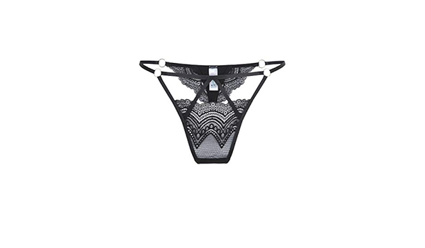 Amazon Com Lingadore Ld0013st 02 Women S Black Lace Sheer G String Lge Lingadore Clothing