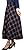 Cruiize Women's Wool Blend Plaid Flared Skirt Winter Fall Long Midi Skirt