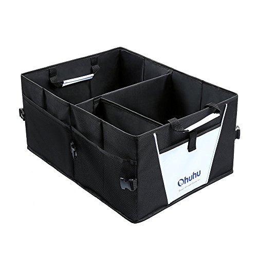 Ohuhu Car Trunk Organizer Folding Cargo Trunk Storage Container For Car