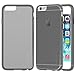 LUVVITT [Frost] Soft Slim Transparent TPU Rubber Case Flexible Shock Absorbing Cover designed for iPhone 6/6s Plus (5.5) Transparent Black